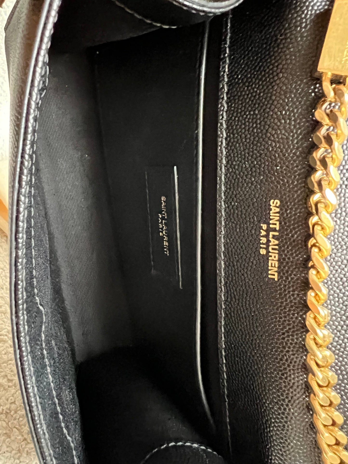 Yves Saint Laurent (YSL) Black Small Kate with Gold Hardware (RRP £1,550)