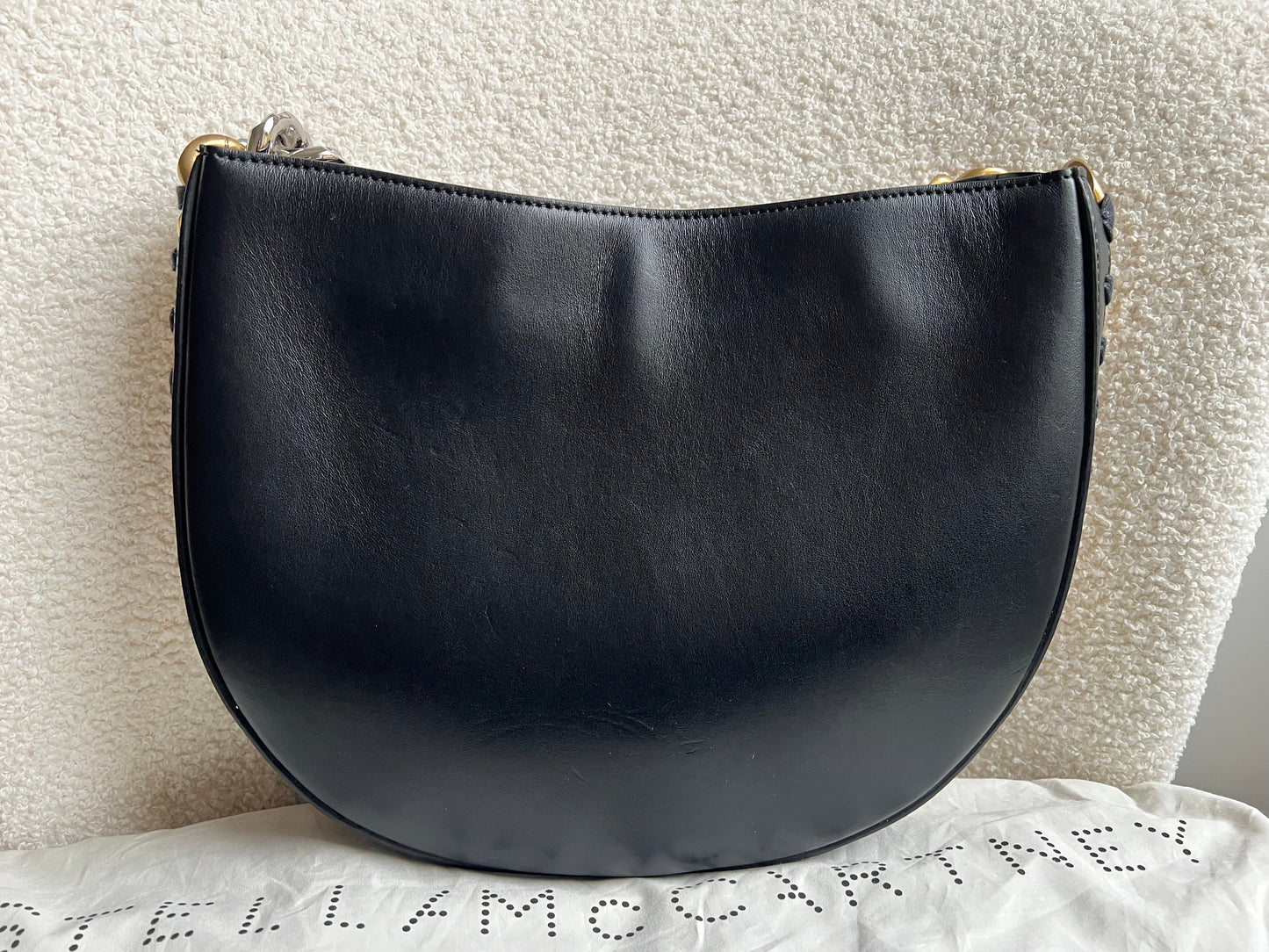 Stella McCartney Frayme Black Faux Leather Bag (RRP £1490)