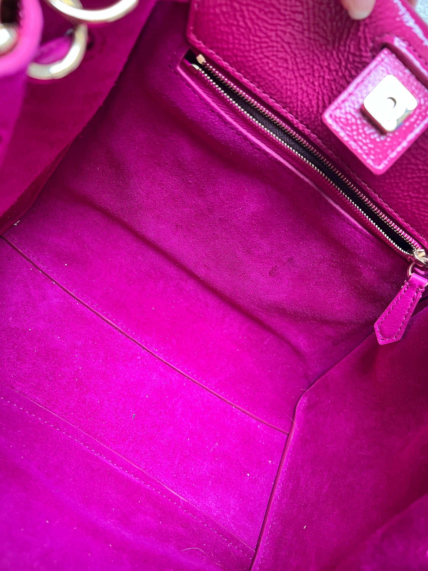 Mulberry Small Spongy Patent Pink Iris