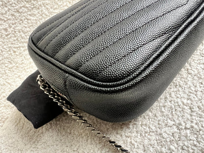 Yves Saint Laurent (YSL) Black Mini Lou Camera Bag (RRP £1285)
