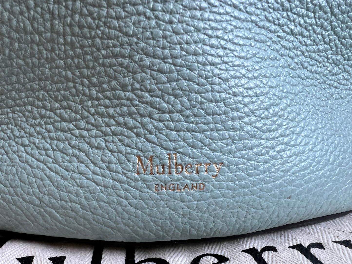 Mulberry Acrylic Green Abbey Bucket Bag (RRP £695)