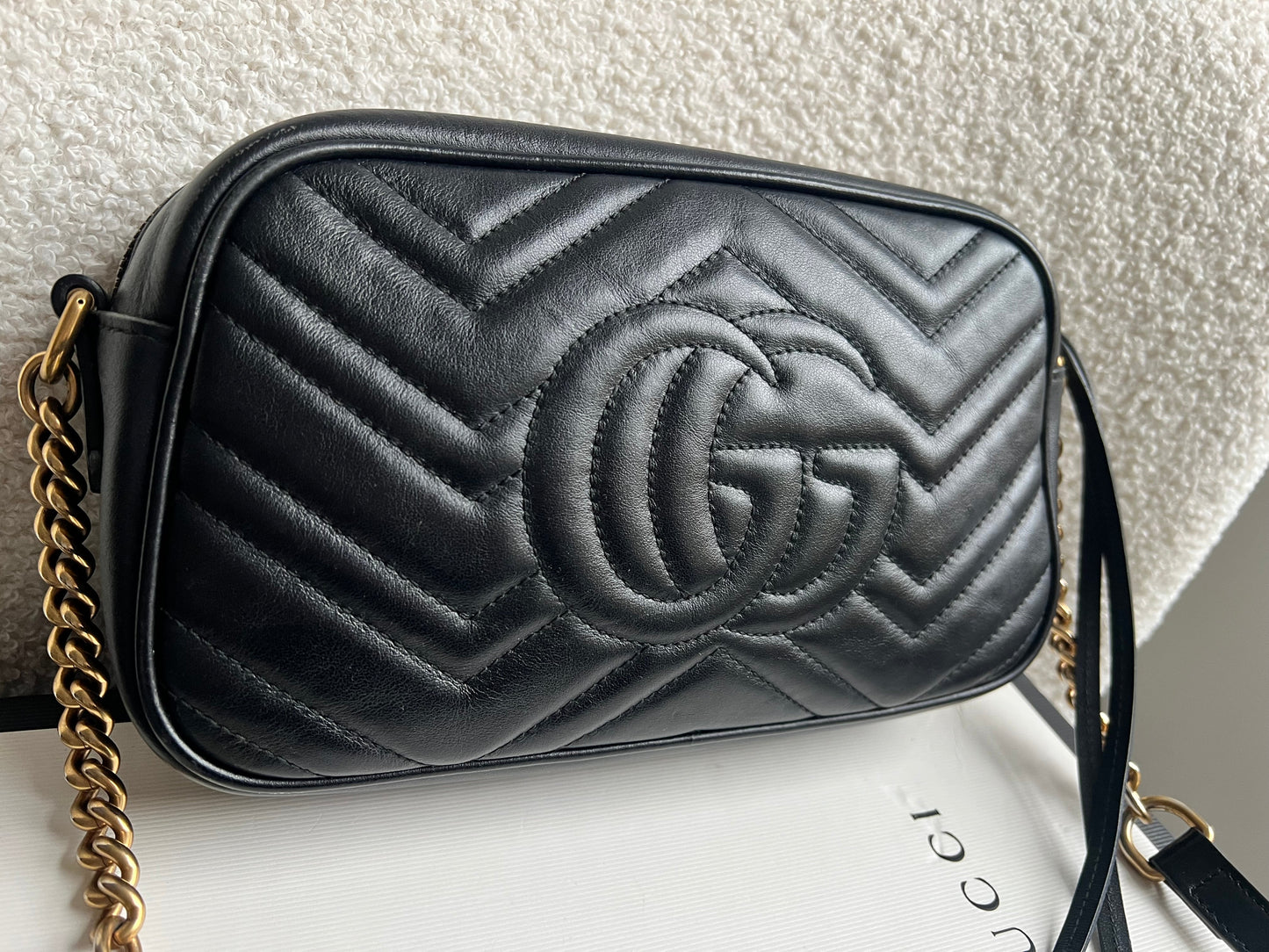 Gucci GG Black Marmont Small Shoulder Bag (RRP £1440)