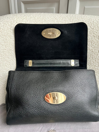Mulberry Black Medium Lily with Gold Hardware (RRP £1195)