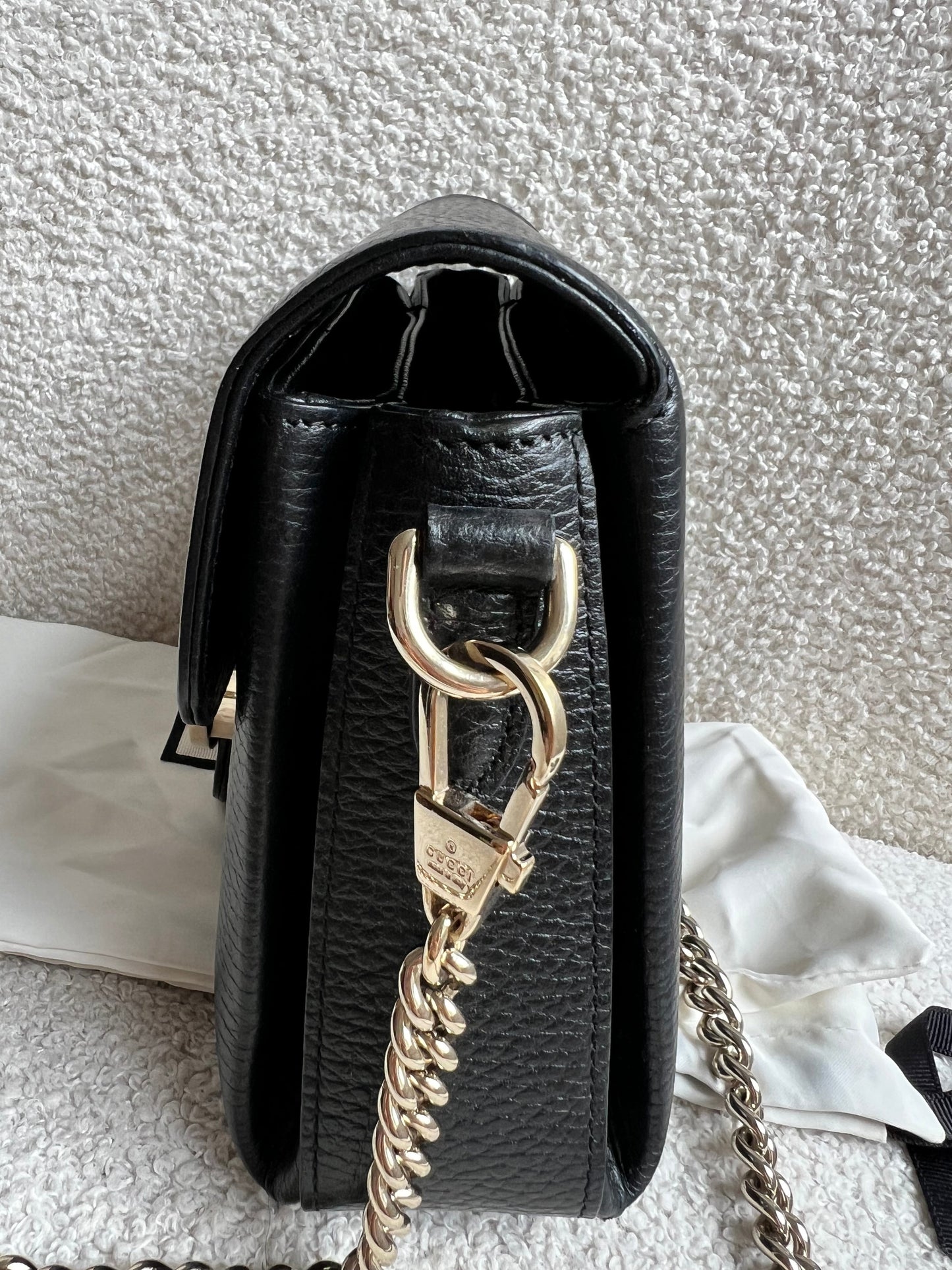 Gucci Interlocking GG Black Small Cross Body Bag