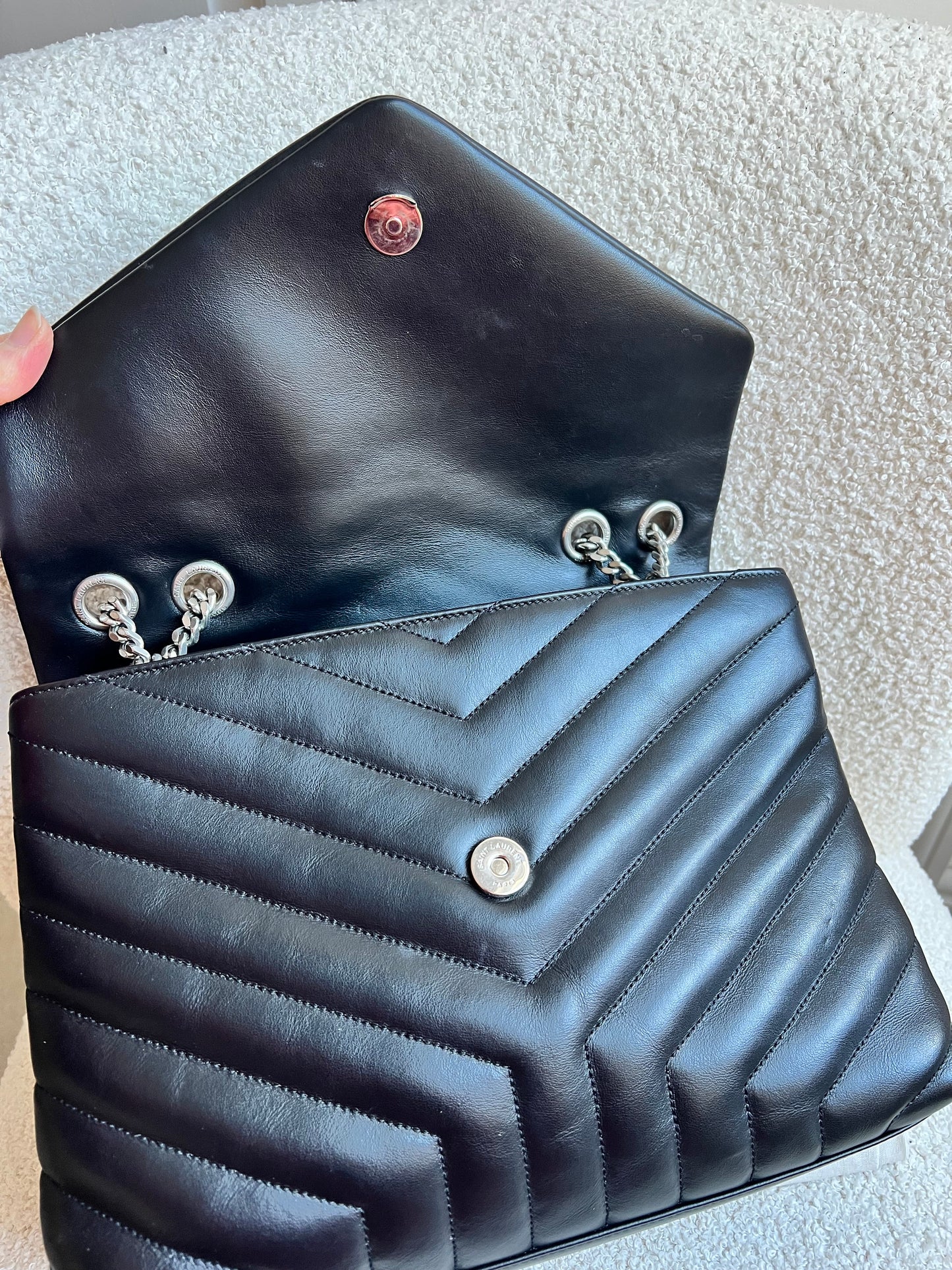 Yves Saint Laurent (YSL) Medium Black Lou Lou (RRP £2,100)