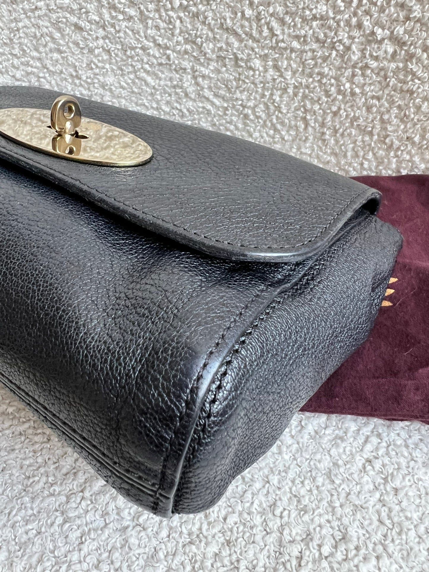 Mulberry Black Regular Lily with Hardware (RRP £995)