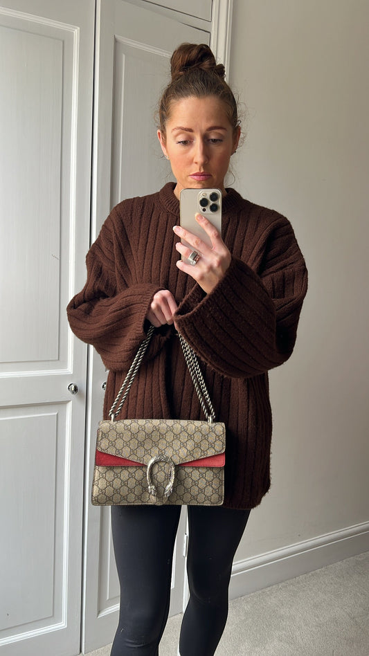 Gucci Dionysus GG Supreme Small Shoulder Bag (RRP £2,220)