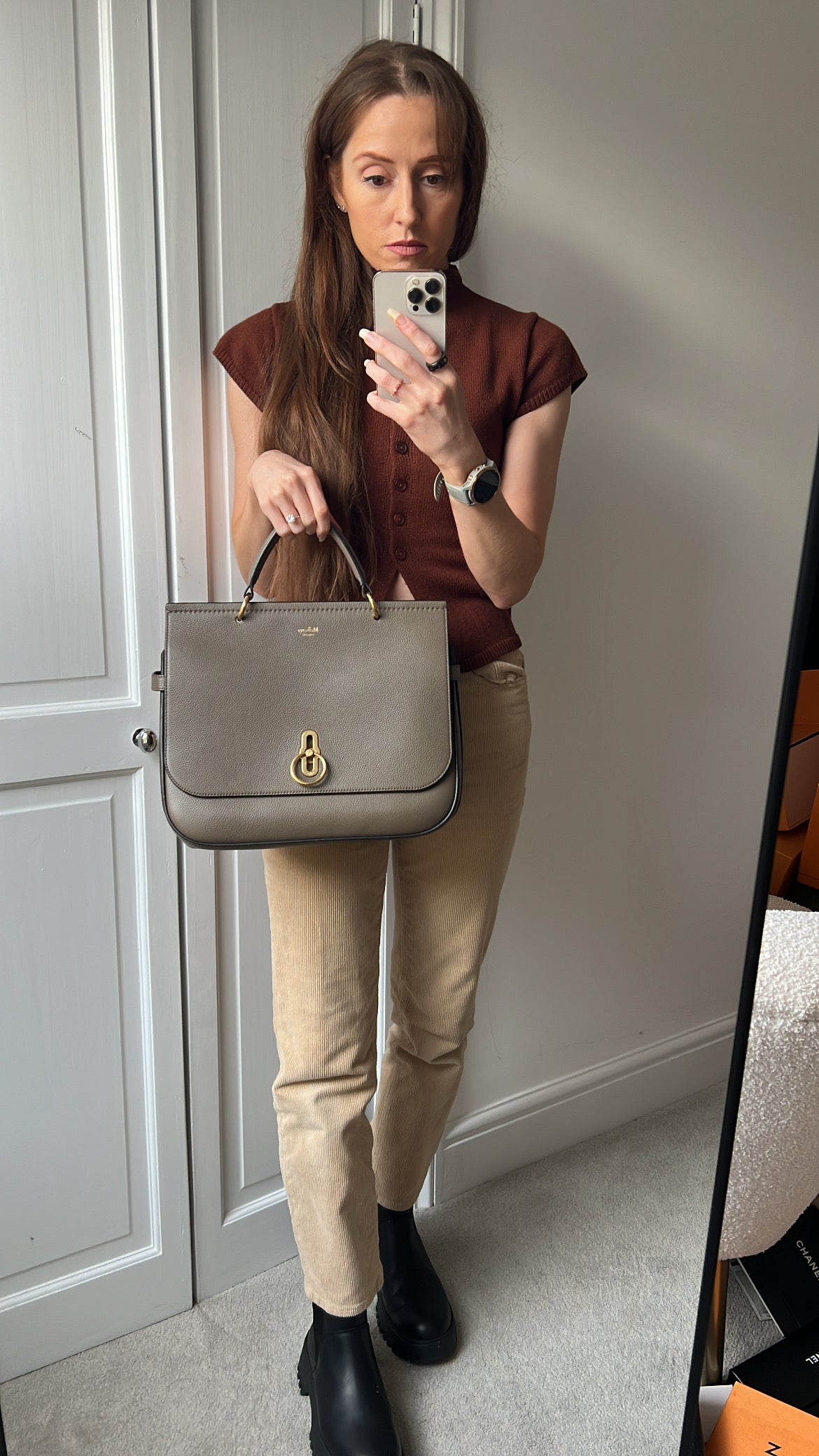 Mulberry Clay Large Amberley Satchel (RRP £1,195)