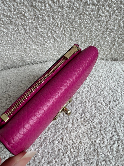 Mulberry Pink Darley Folded Multi Card Wallet (RRP £265)