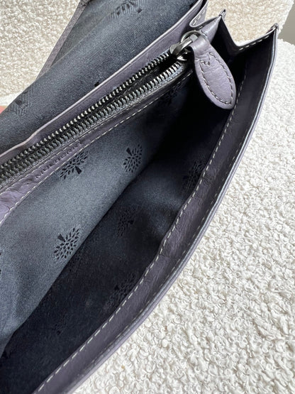 Mulberry Foggy Grey Alexa Postmans Lock Wallet