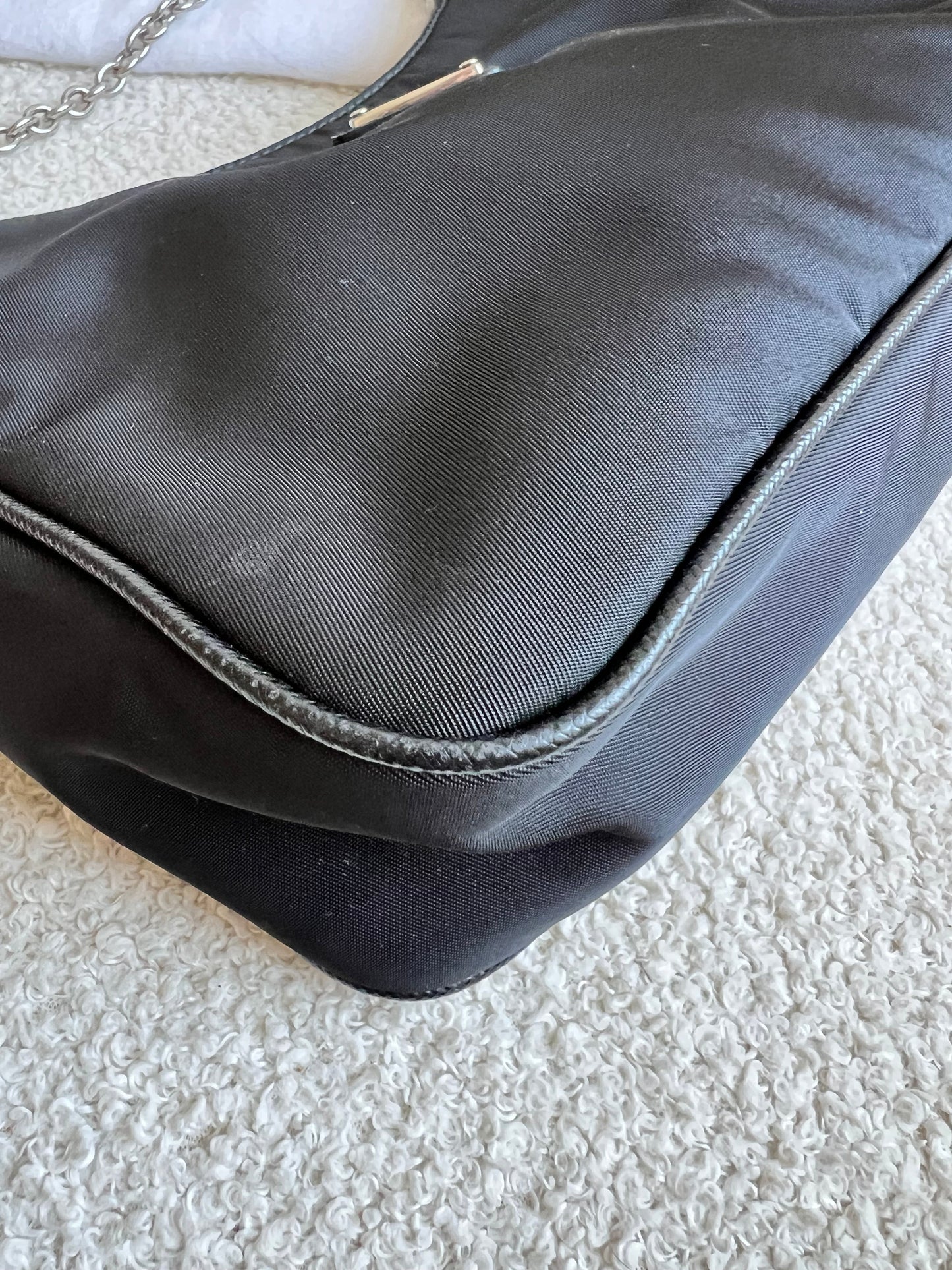 Prada Re-edition Black Nylon Shoulder Bag (RRP £1,500)