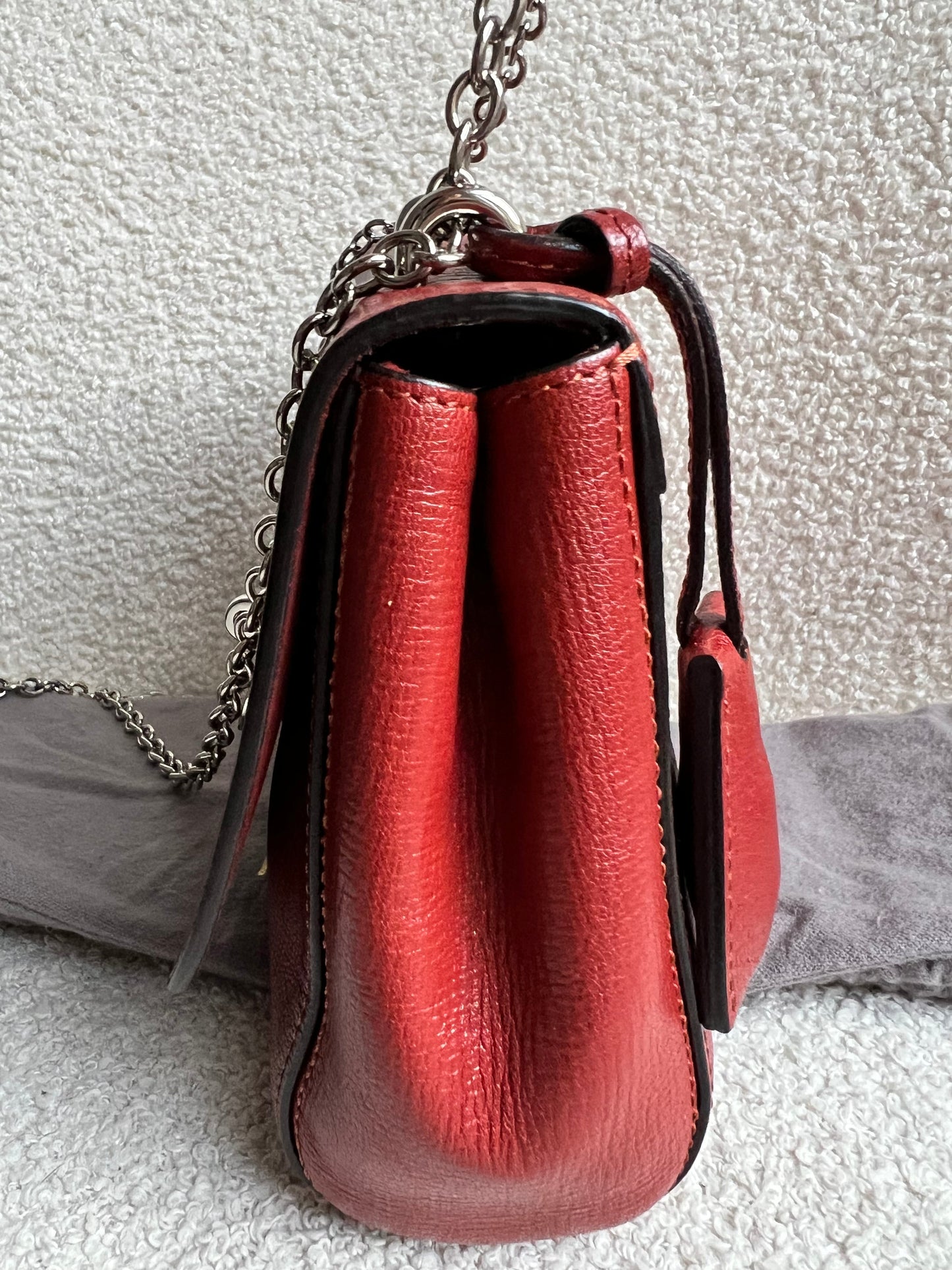 Mulberry Rust Regular Lily with Silver Hardware