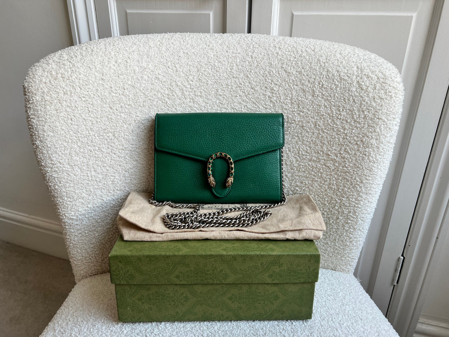 Gucci Dionysus Green Chain Wallet (RRP £1340)