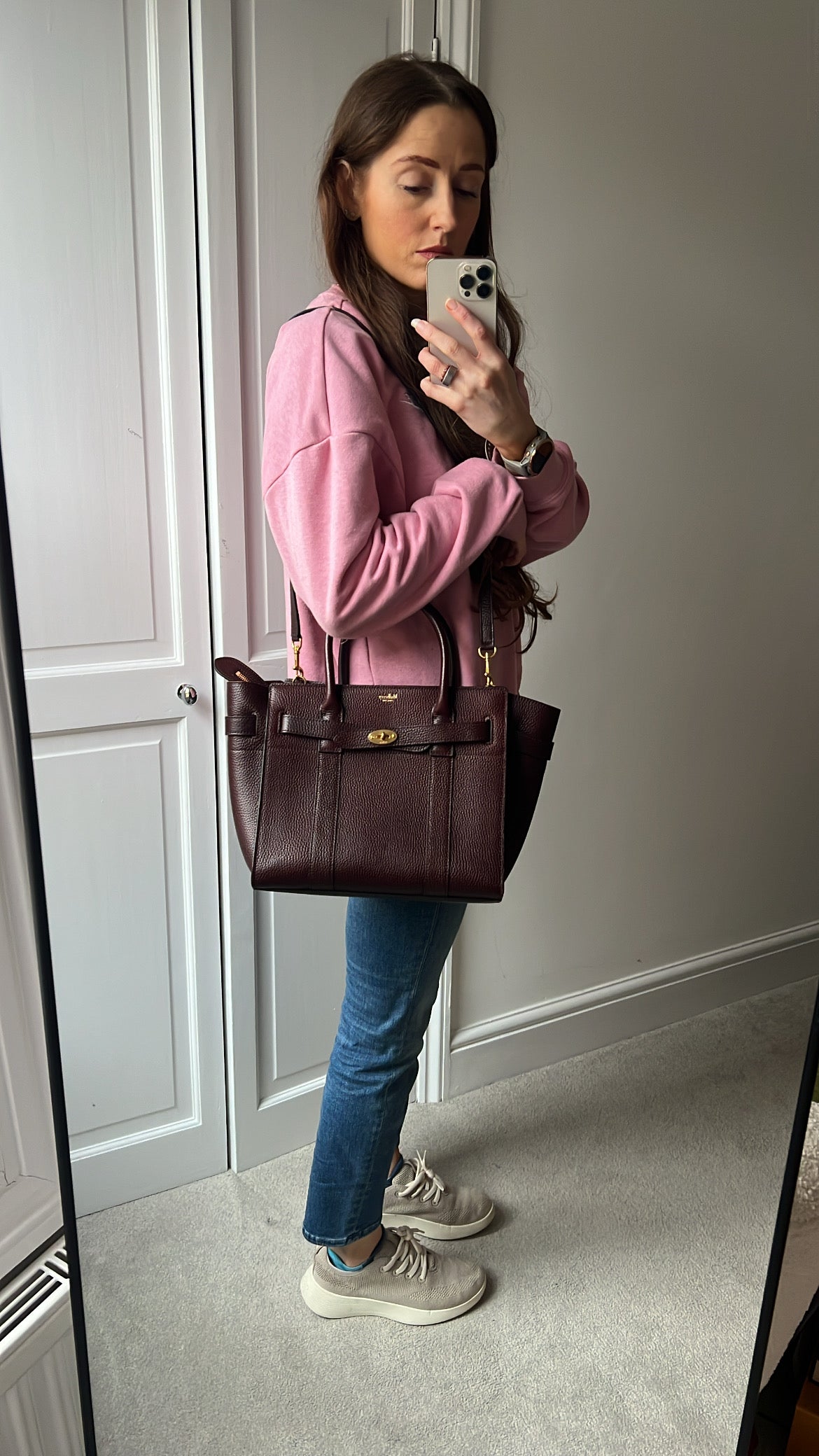 Mulberry Oxblood Small Zipped Bayswater (RRP £1,245)
