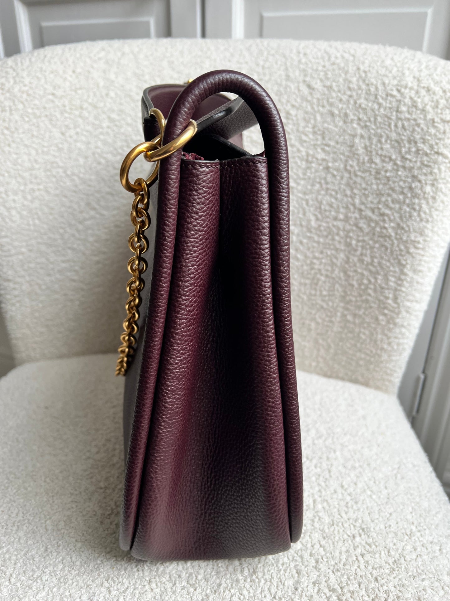 Mulberry Large Leighton in Oxblood with Gold Hardware (RRP £1,095)