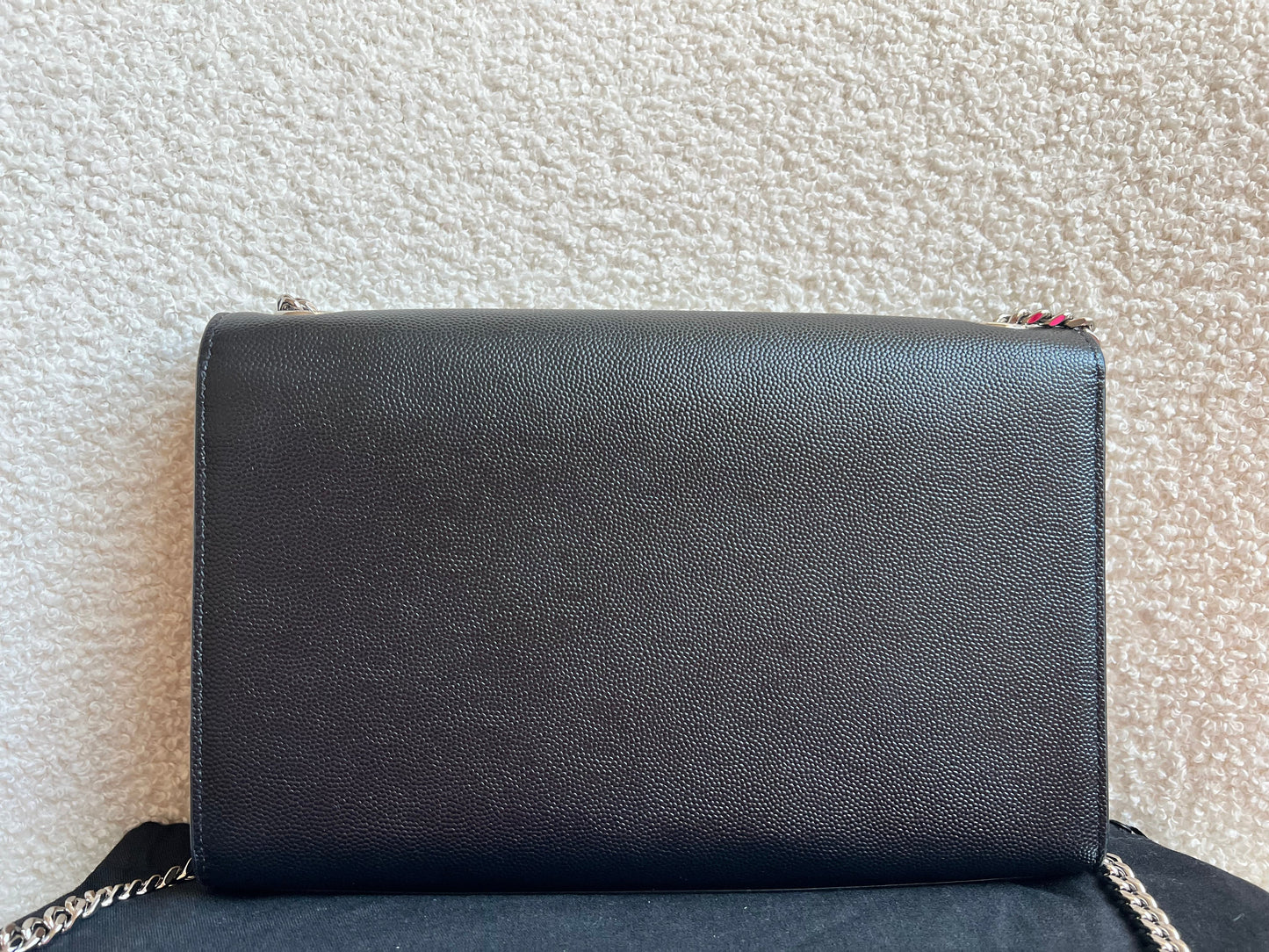 Yves Saint Laurent (YSL) Black Medium Kate with Silver Hardware (RRP £1730)