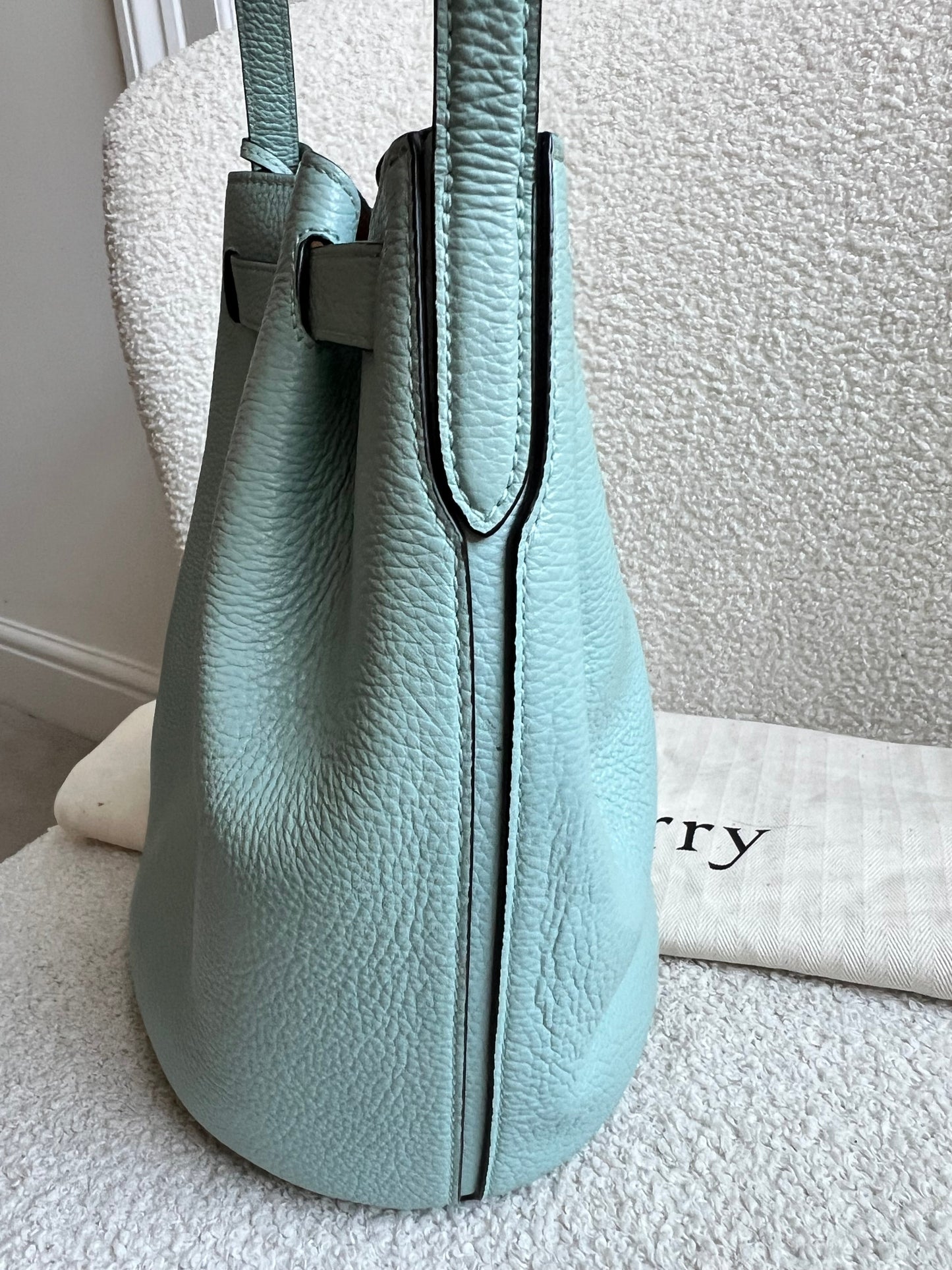 Mulberry Acrylic Green Abbey Bucket Bag (RRP £695)