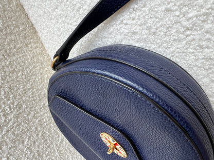 Mulberry Union Jack Midnight Darley Round Shoulder Clutch