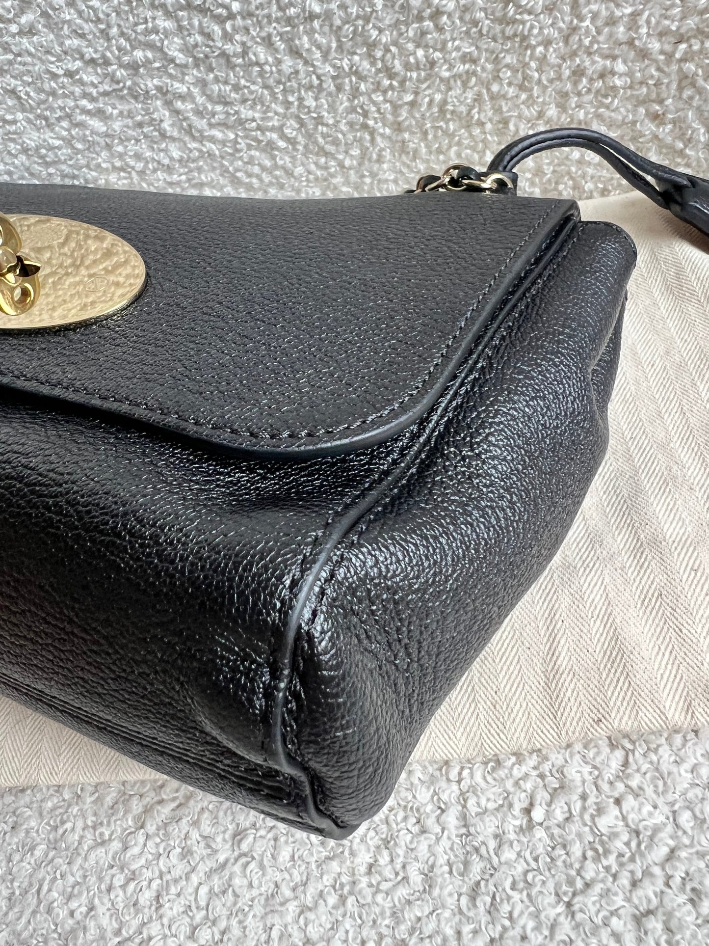 Mulberry Black Regular Lily with Gold Hardware (RRP £995)
