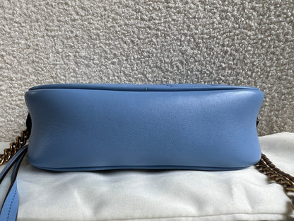Gucci GG Blue Marmont Mini Shoulder Bag (RRP £1,360)