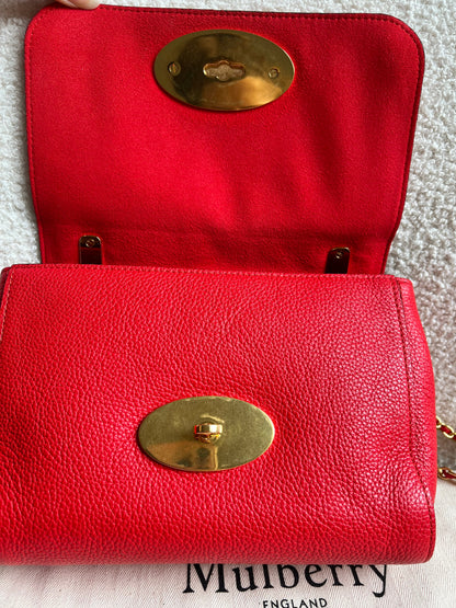 Mulberry Fiery Red Regular Lily with Gold Hardware (RRP £995)