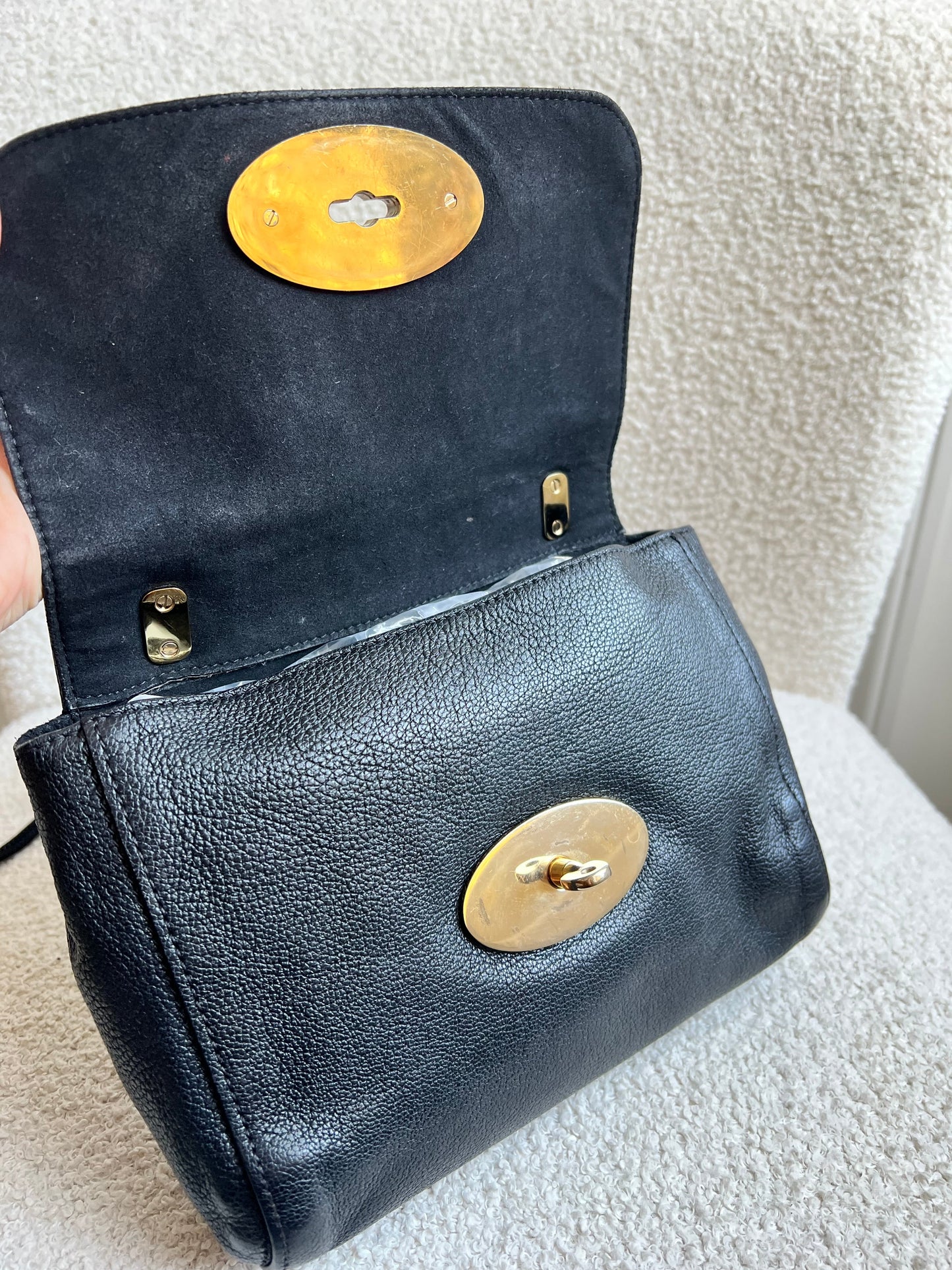 Mulberry Black Regular Lily with Hardware (RRP £995)
