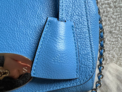 Mulberry Cornflower Blue Regular Lily with Gold Hardware (RRP £995)