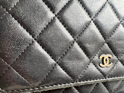 Chanel Wallet on Chain in Black Lambskin Silver Hardware (RRP £2,820)
