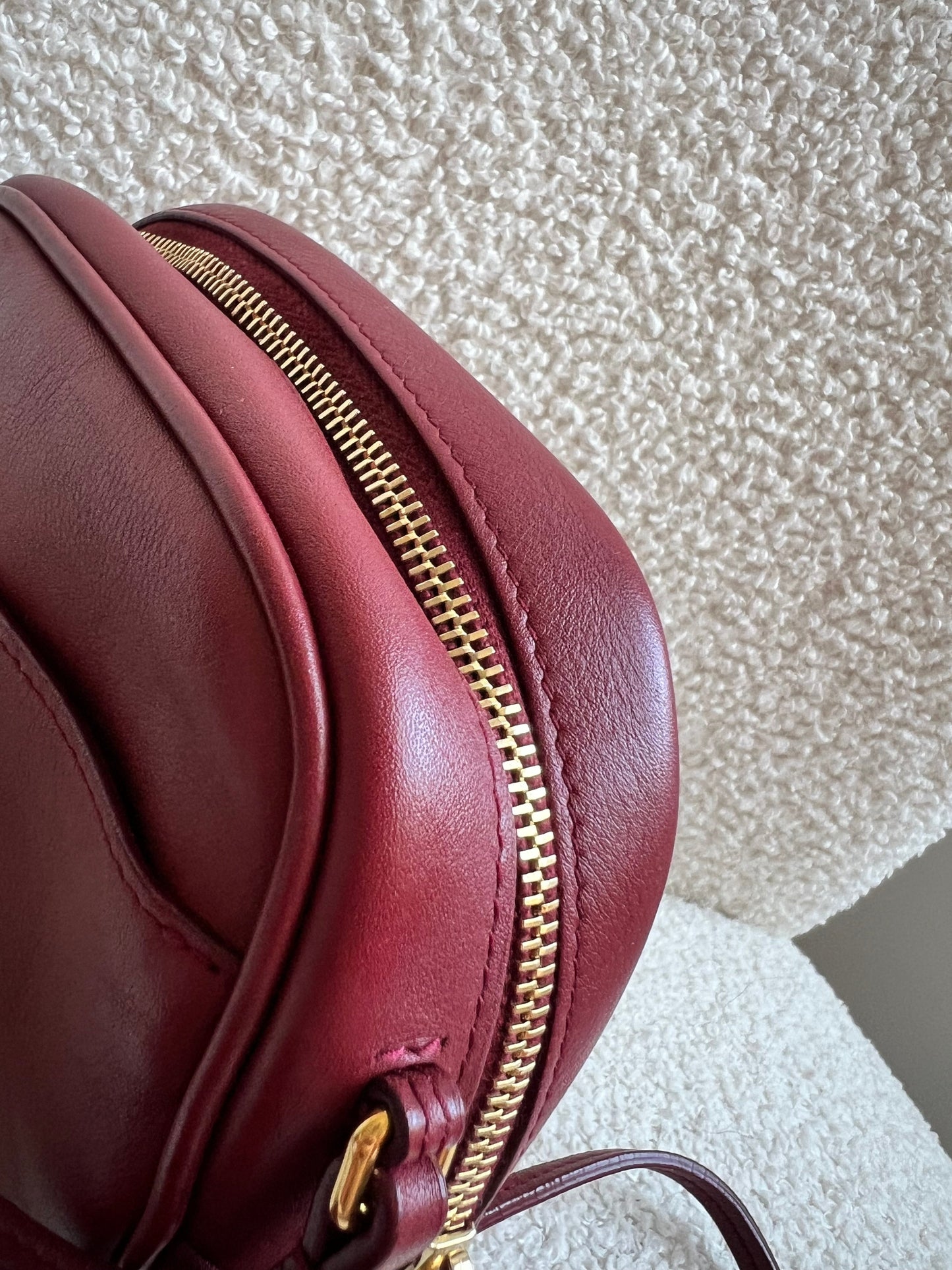 Yves Saint Laurent (YSL) Burgundy Blogger Camera Bag