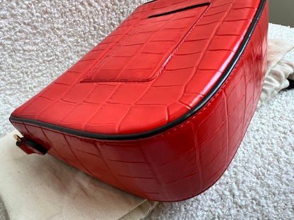 Mulberry Red Croc Small Darley Satchel  (RRP £599)