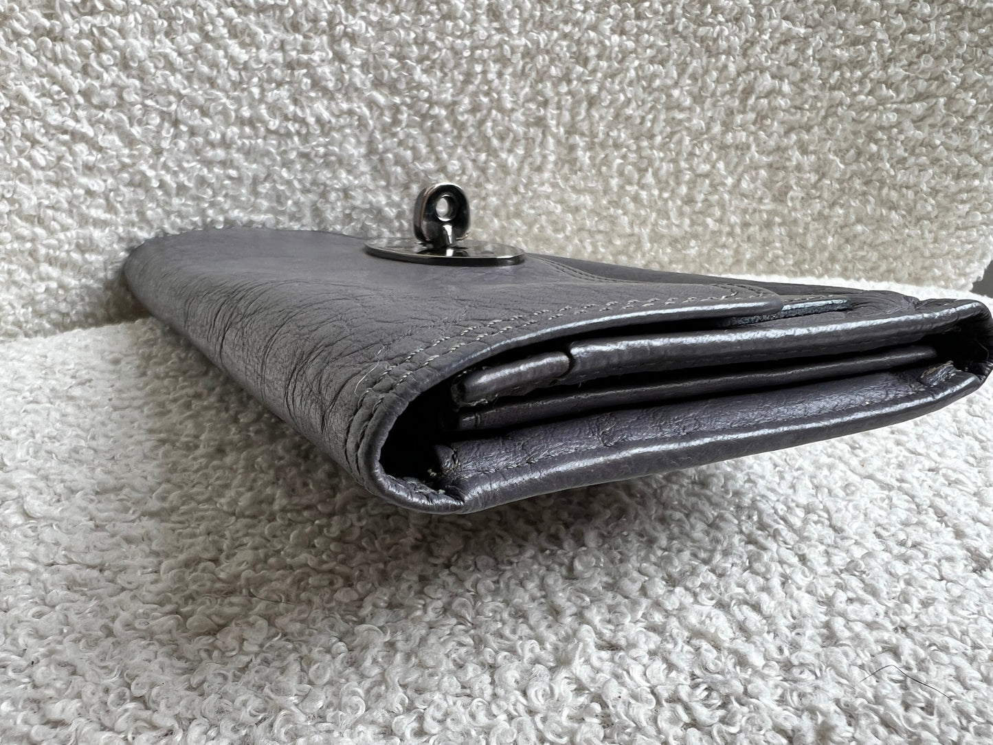 Mulberry Foggy Grey Alexa Postmans Lock Wallet