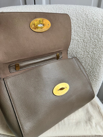 Mulberry Clay Medium Lily with Gold Hardware (RRP £1095)
