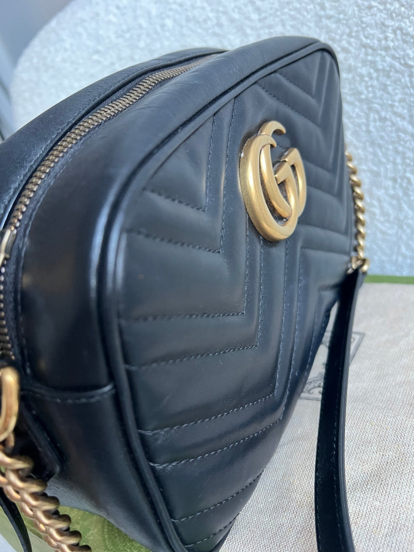 Gucci GG Black Marmont Small Shoulder Bag (RRP £1440)