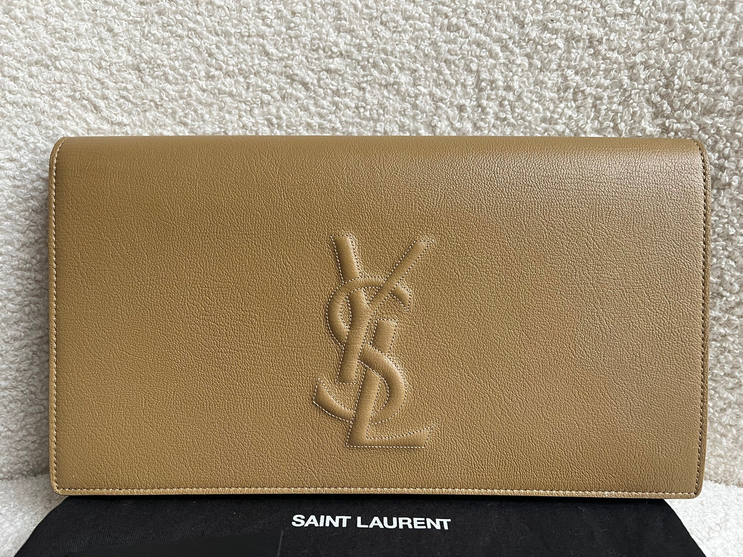 Yves Saint Laurent (YSL) Beige Belle de Jour Clutch