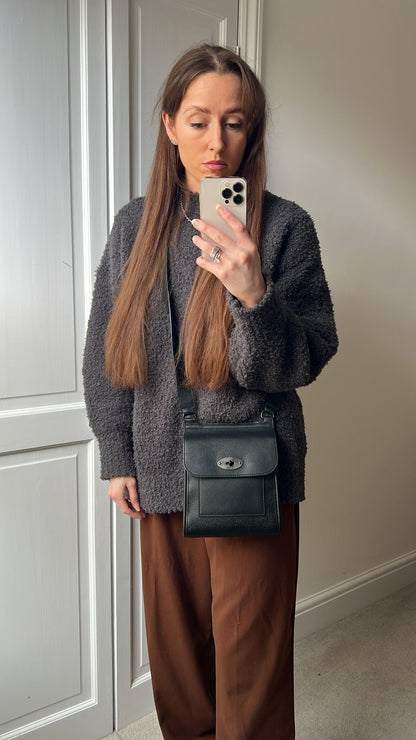 Mulberry Black Eco Scotchgrain Small Antony