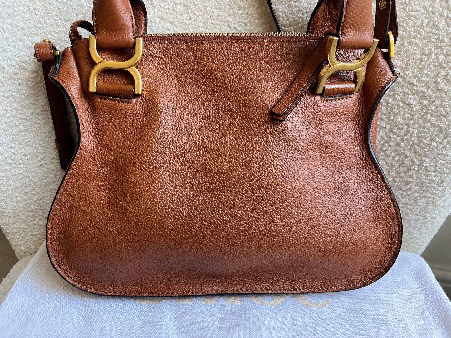 Chloe Tan Small Marcie Double Carry Bag (RRP £1690)