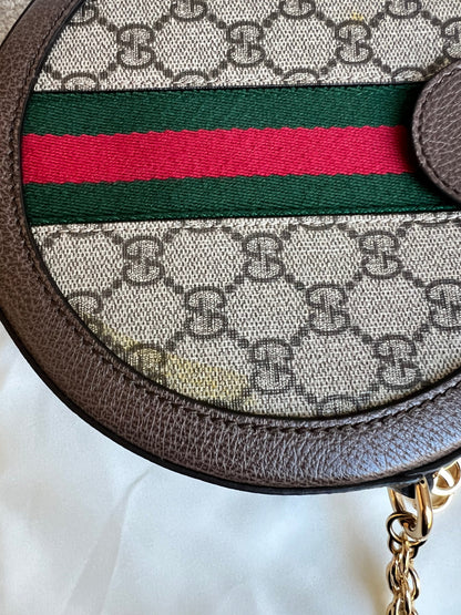 Gucci GG Ophidia Mini GG Round Shoulder Bag (RRP £1,270)