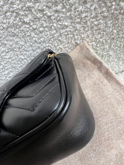 Gucci GG Black Marmont Super Mini Shoulder Bag (RRP £985)