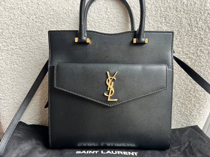 Yves Saint Laurent (YSL) Small Black Uptown Tote Shoulder Bag (RRP £1650)