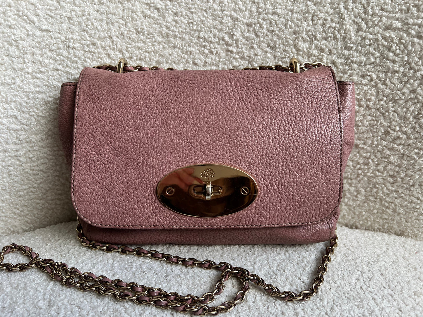 Mulberry Blush Regular Lily with Gold Hardware