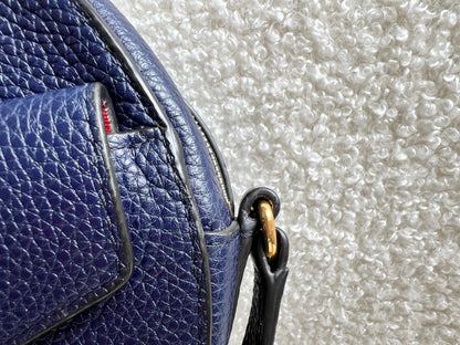 Mulberry Union Jack Midnight Darley Round Shoulder Clutch