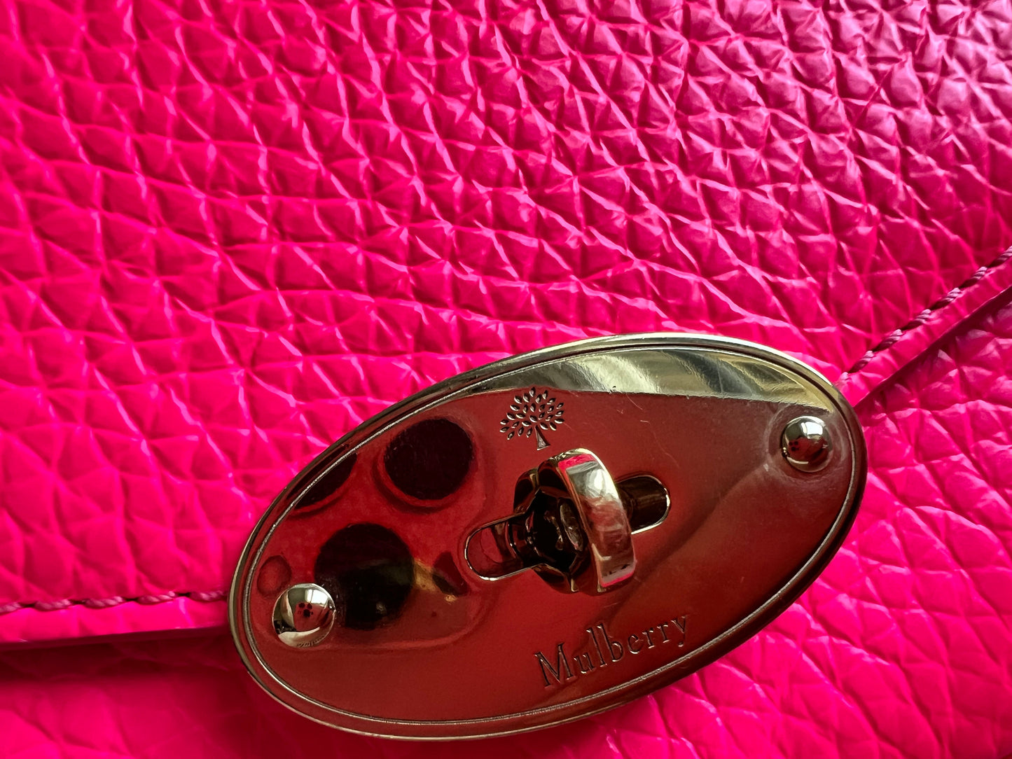 Mulberry Neon Pink Mini Darley Shoulder Bag (RRP £725)
