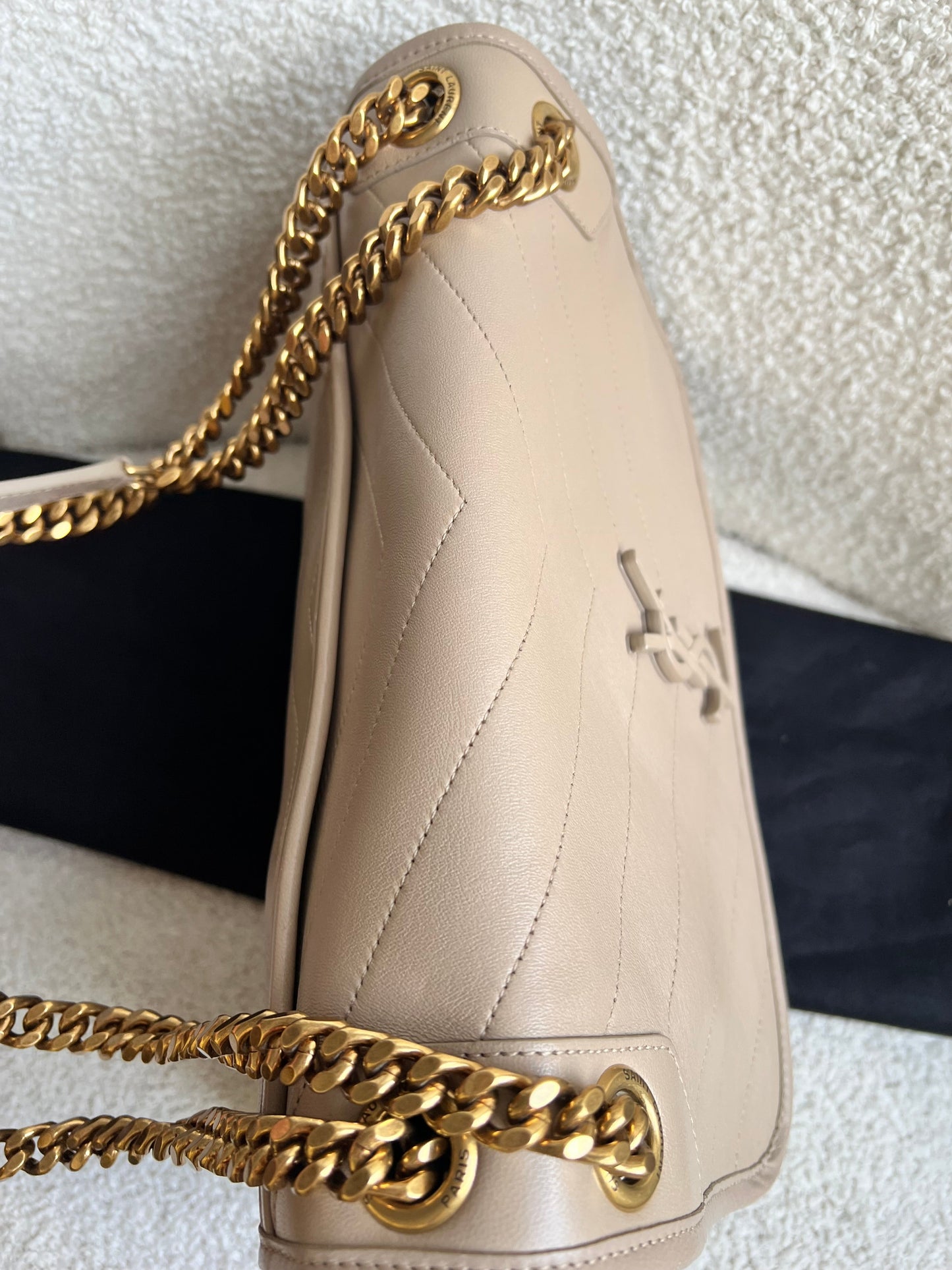 Yves Saint Laurent (YSL) Beige Medium Niki Chain Bag (RRP £2500)