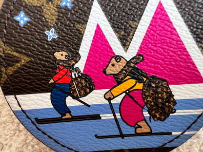 Louis Vuitton Limited Edition Bears Animation Print Monogram Keyring Bag Charm (RRP £245)