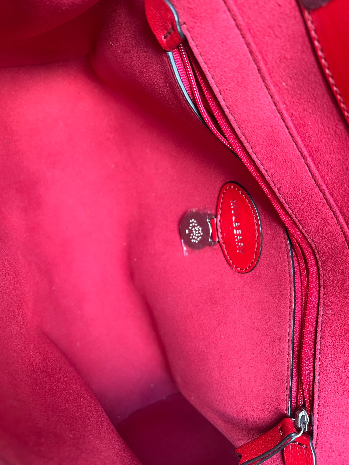 Mulberry Scarlet Red Quilted Medium Lily with Gold Hardware (RRP £1095)