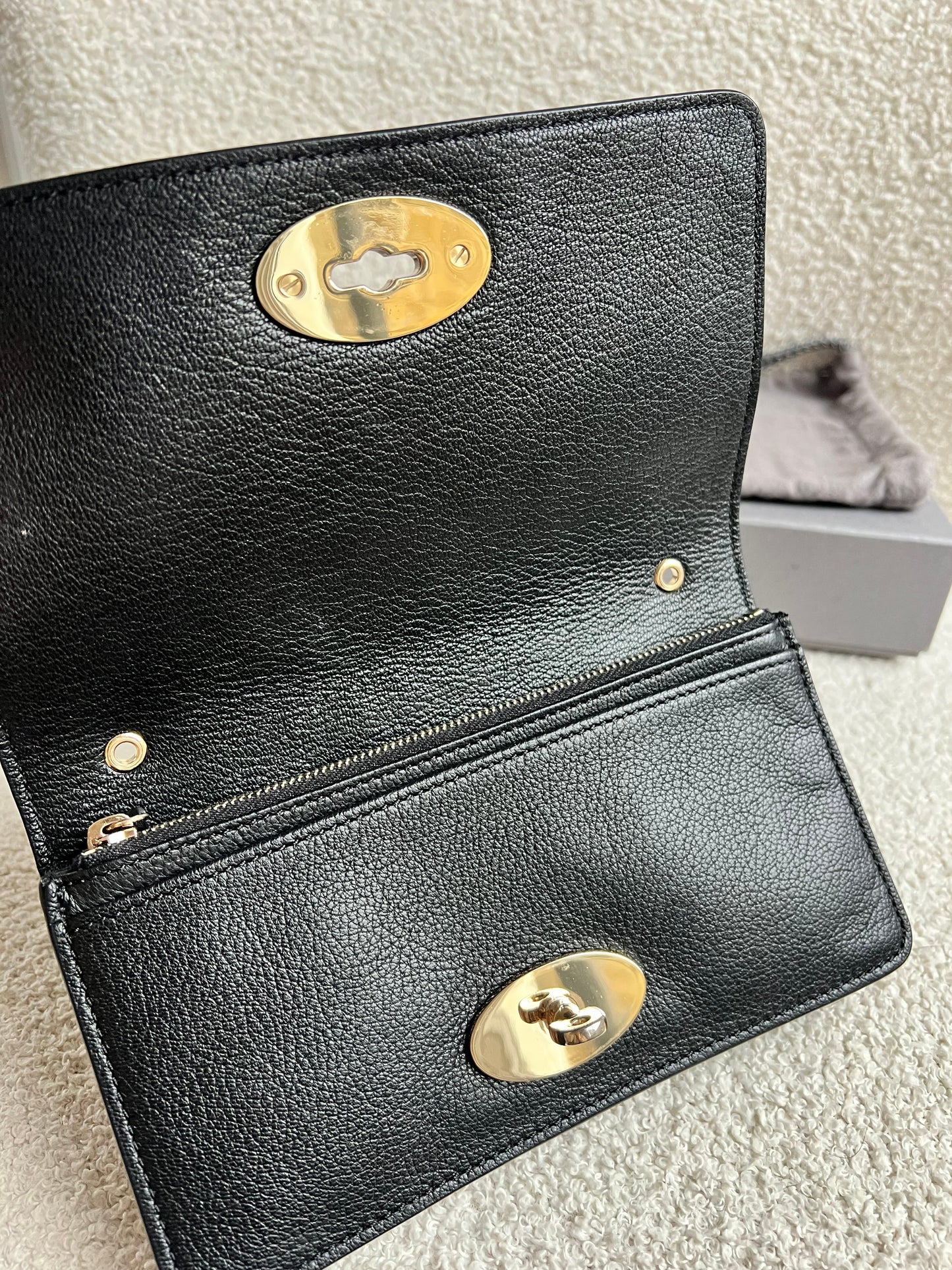 Mulberry Black Bayswater Clutch (RRP £495)