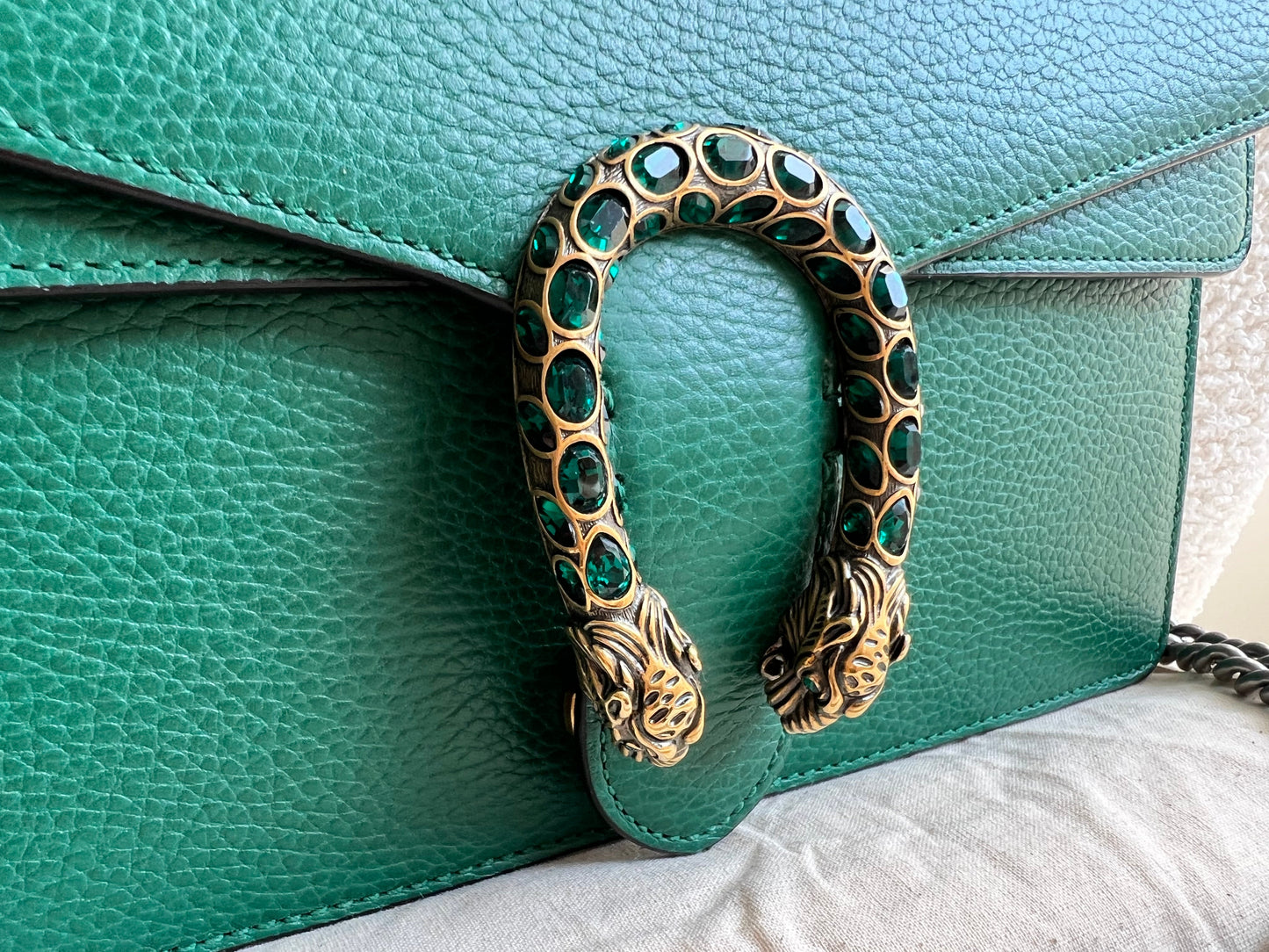 Gucci Dionysus GG Green Small Shoulder Bag (RRP £2,670)