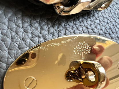 Mulberry Solid Grey Regular Top Handle Lily (RRP £1095)