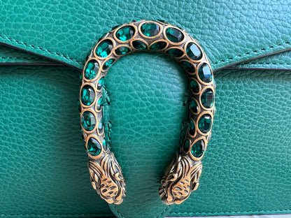 Gucci Dionysus GG Green Small Shoulder Bag (RRP £2,670)