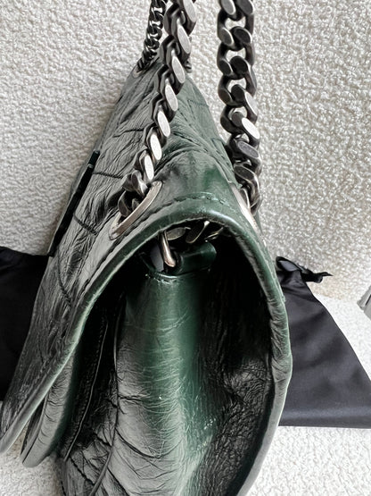 Yves Saint Laurent (YSL) Green Medium Niki Chain Bag (RRP £2430)